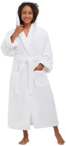 MONARCH Hooded Unisex Terry Bathrobe - 100% Lux Combed Cotton 16 oz. Loop Terry Robe, Five-Star H... | Amazon (US)