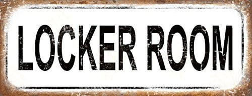Locker Room Metal Sign, Gym, Rustic, Vintage | Amazon (US)