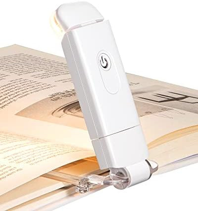 DEWENWILS USB Rechargeable Book Reading Light, 3000K Warm White, Brightness Adjustable Clip on LE... | Amazon (US)