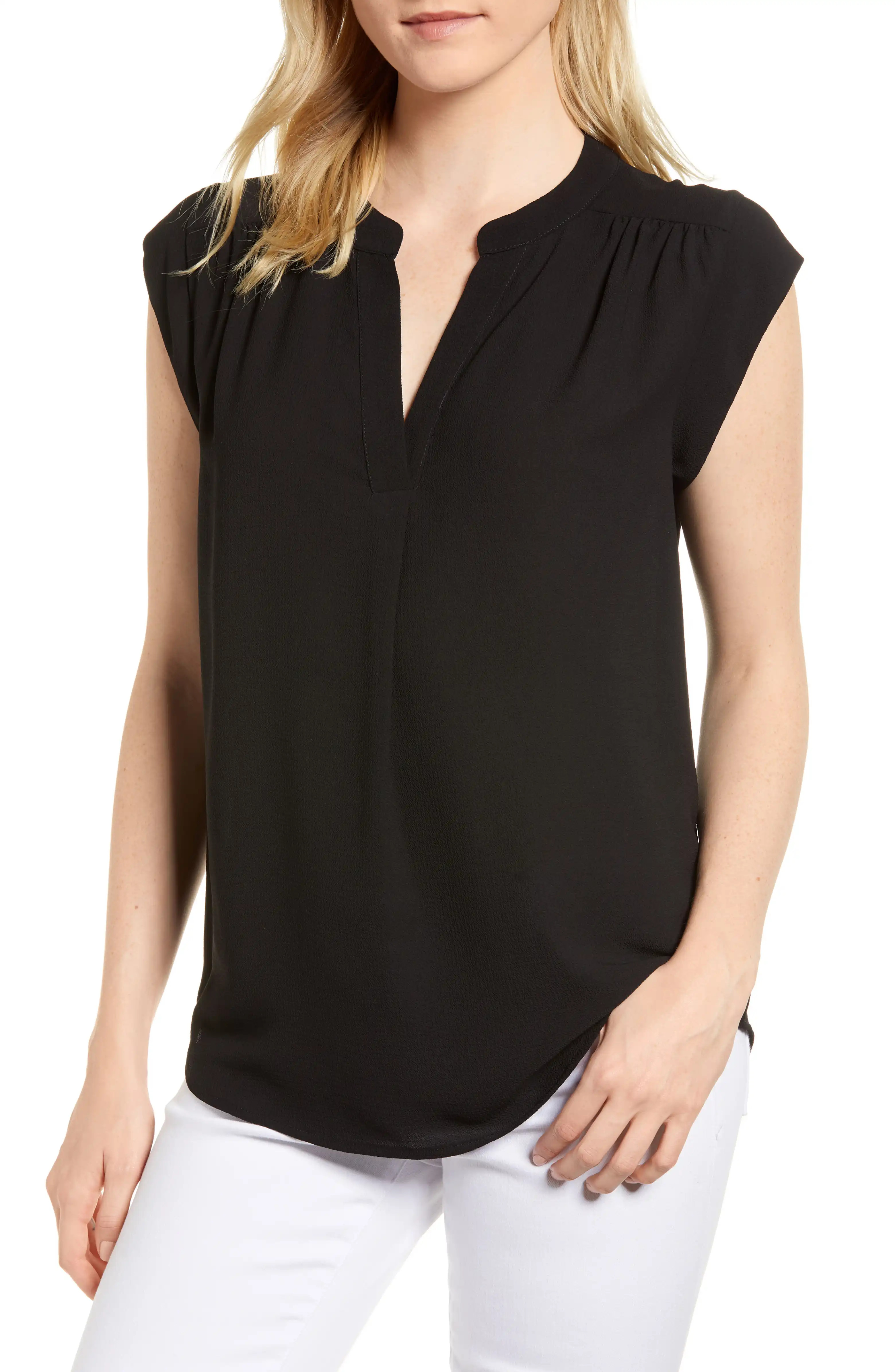 x International Women's Day Ruthie Split Neck Blouse | Nordstrom