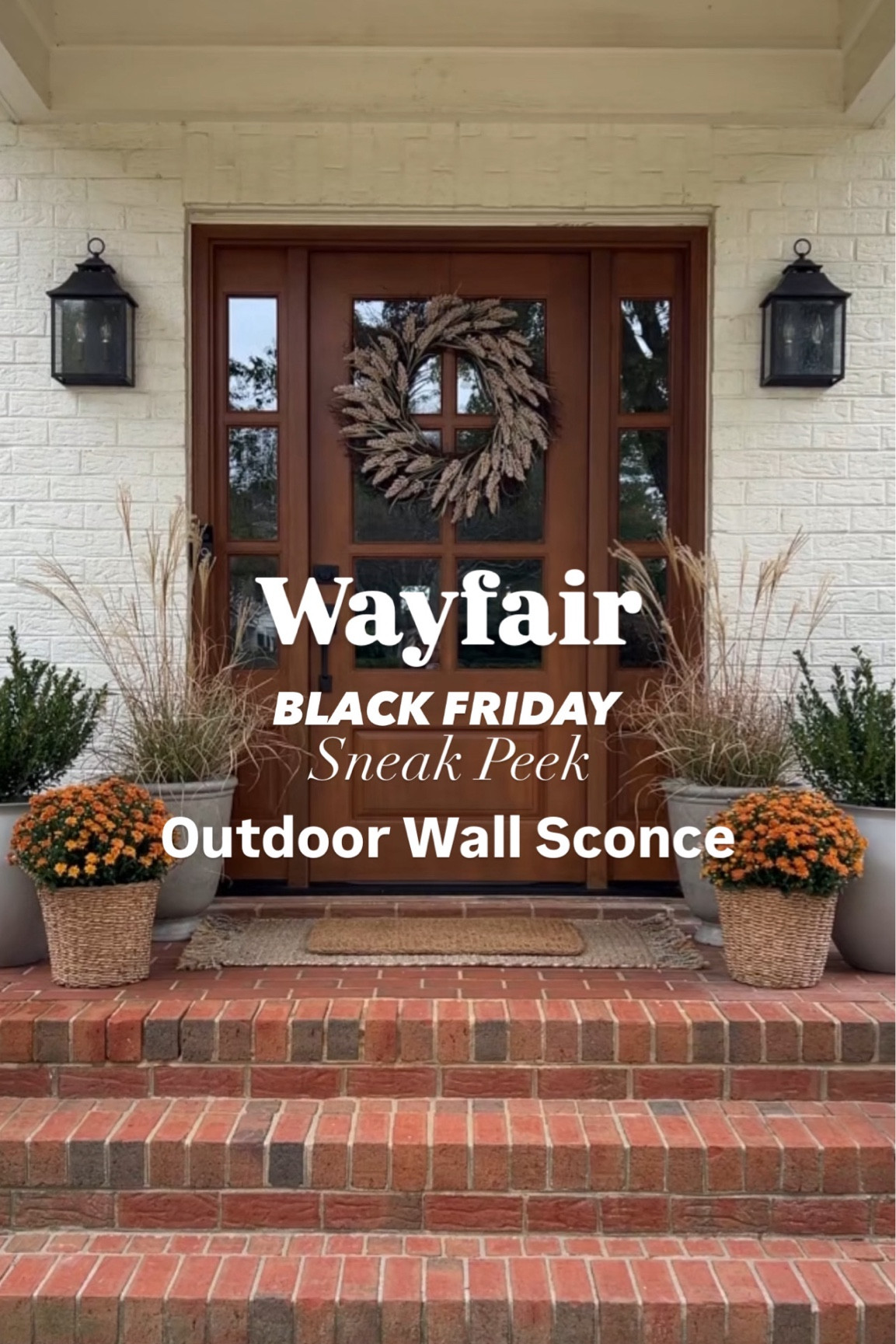 #wayfair #wayfairpartner @wayfair
Black Friday Sneak Peek | up to 70% off | fast shipping | Wayfair finds | outdoor wall lights | porch lights | front porch decor | home decor | steel wall light 

#LTKSaleAlert #LTKHome #LTKStyleTip
