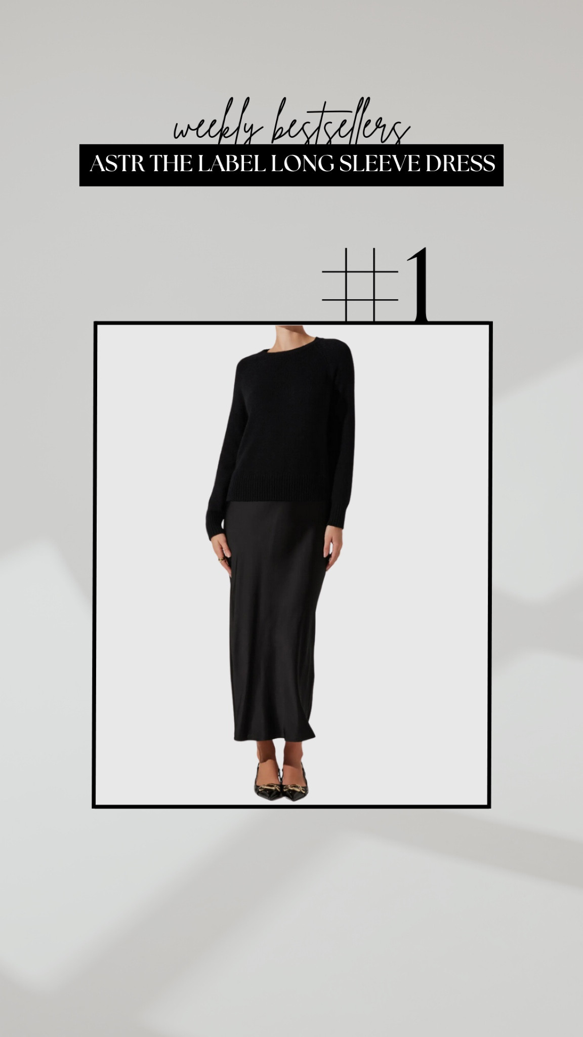 #1 bestseller - astr the label long sleeve dress 

Holiday dress / maxi dress / elegant / minimal 

#LTKHoliday #LTKSeasonal