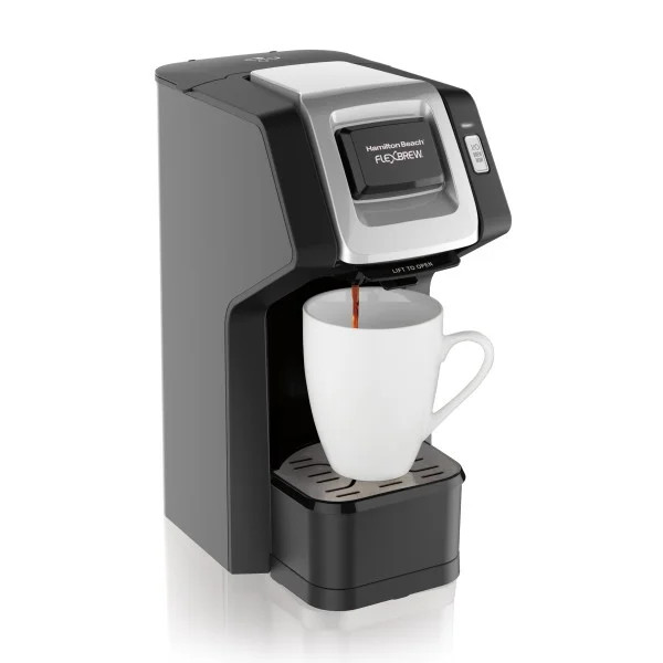 Hamilton Beach Single Serve Flexbrew Coffee Maker, Compatible with Single Serve Pods or Ground Co... | Walmart (US)
