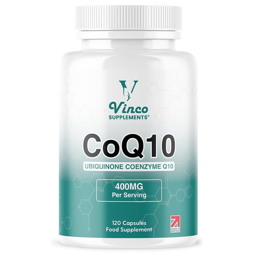 Vinco CoQ10 400mg - 120 High Strength Ubiquinone Coenzyme Q10 Capsules - Antioxidant for Heart & ... | Amazon (UK)