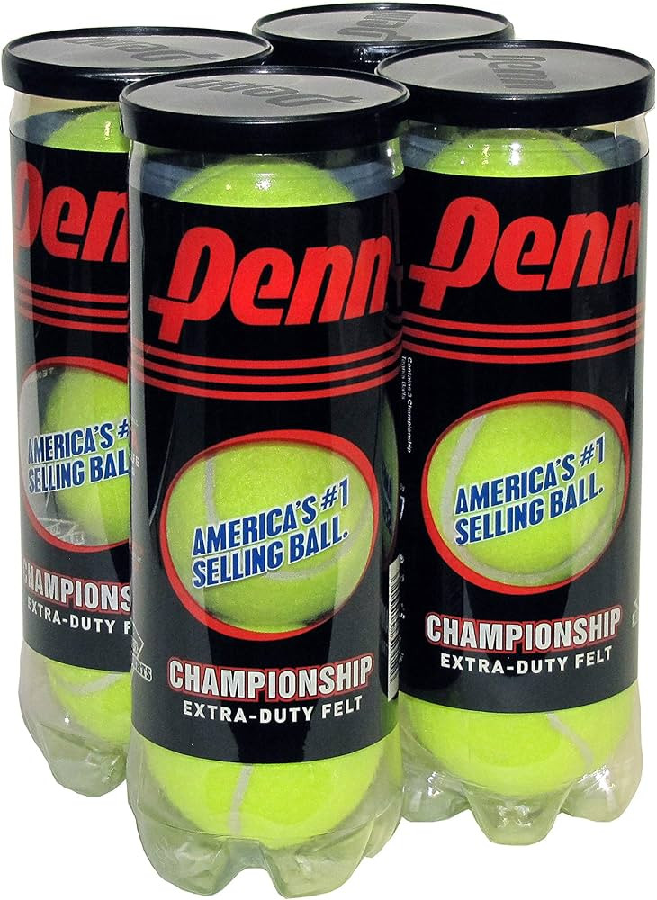 Penn Championship Tennis Balls - Extra Duty Felt Pressurized Tennis Balls | Amazon (US)