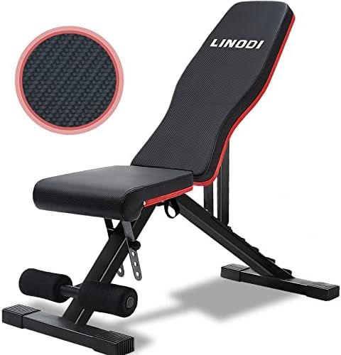 LINODI Weight Bench, Adjustable Strength Training Benches for Full Body Workout, Multi-Purpose Fo... | Amazon (US)