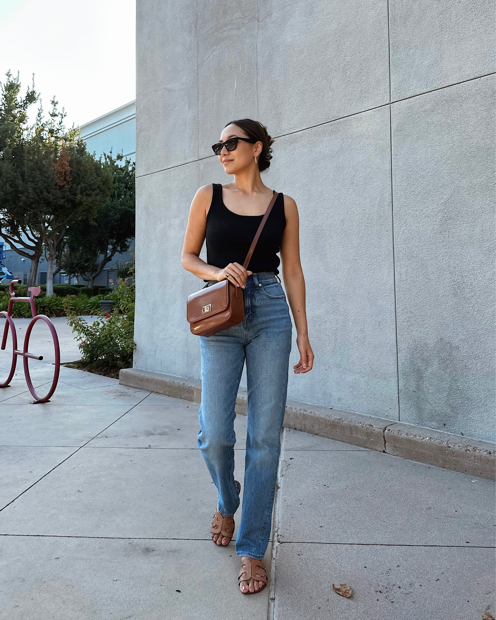 Everyday comfy outfit / casual chic style 

Sweater tank xs Target 
Straight leg 90s Jeans 23 standard Madewell on sale 
Sunglasses jcrew on sale 

#LTKfindsunder100 #LTKsalealert #LTKfindsunder50