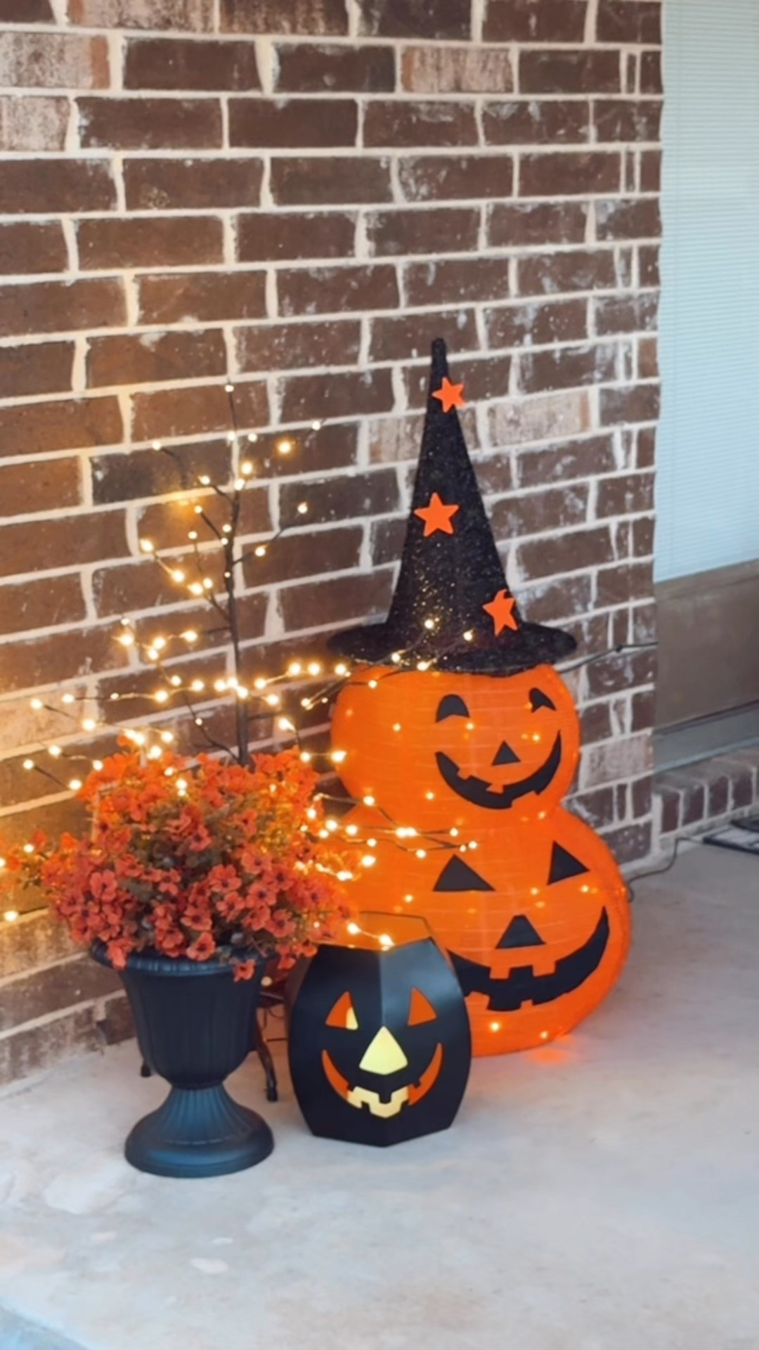 
✨ When the sun goes down, the magic begins…
My Halloween porch comes alive with glittery pumpkins that shimmer in the night and twinkling lights that dance like fireflies. 🎃🕯️

There’s a hush in the air — a whisper of cozy spells and spooky sweetness. Every sparkle tells a story, every glow feels like home. 🖤🌙

Because Halloween isn’t just about fright… it’s about the feeling. The warmth, the wonder, and the whimsy that makes this season shine. ✨

🎃 To shop this look head over to stories. 

#WeatheredWhimsy #WhimsicalHalloween #GlitterAndGlow #PumpkinMagic #TwinkleAndShine #SpookyCute #halloweenpatio 
#halloweenstyle #halloweendecor #halloweendecorations 

#LTKSeasonal #LTKHome #LTKHalloween