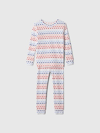 babyGap 100% Organic Cotton Heart PJ Set | Gap Factory