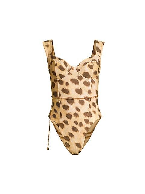 Danielle Leopard-Print One-Piece Swimsuit | Saks Fifth Avenue