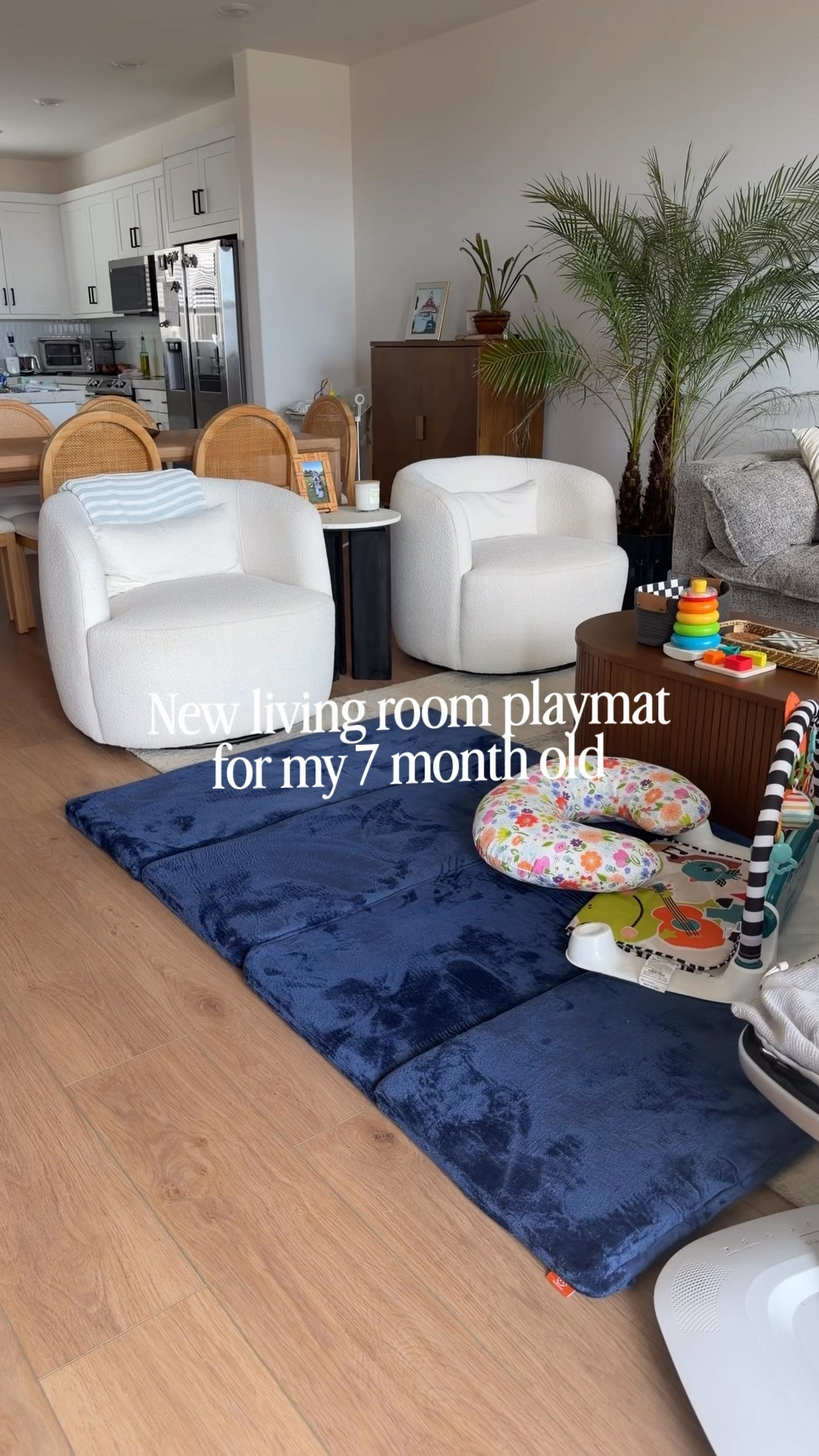 I originally bought this play mat thinking it was going to go in our garage, but it ended up being the perfect fit for our living room instead. It’s much thicker than I expected, which has actually been amazing now that Ollie is sitting, rolling, and launching himself around all day. If you’re in this stage too, this has been one of my favorite recent finds.
—

play mat, baby play mat, foam play mat, cushioned play mat, thick play mat, baby floor mat, infant play mat, tummy time mat, crawling mat, baby play area, nursery essentials, baby essentials, Montessori play space, baby room, living room play area, 7 month baby, mom finds, Amazon baby finds, playroom ideas, baby gear

#LTKmomlife #LTKBaby #LTKKids