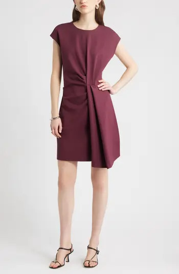 Nordstrom Pleated Ponte Minidress | Nordstrom | Nordstrom