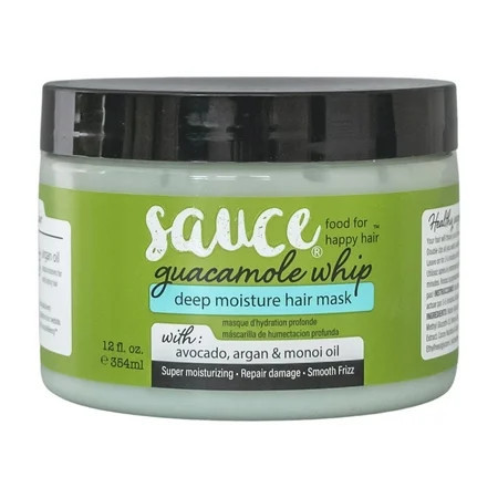Sauce Beauty Guacamole Whip Hair Mask Moisturizing Treatment with Avocado 12 fl oz | Walmart (US)