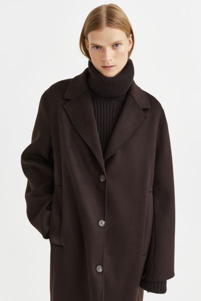 Manteau en laine mélangée | H&M (FR & ES & IT)