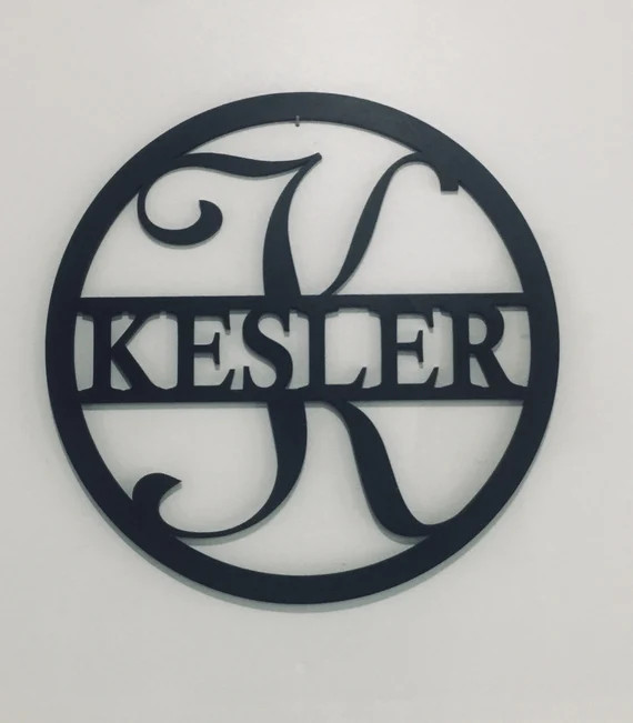 Personalized Last Name Sign  Wooden Circle Last Name Sign | Etsy | Etsy (US)