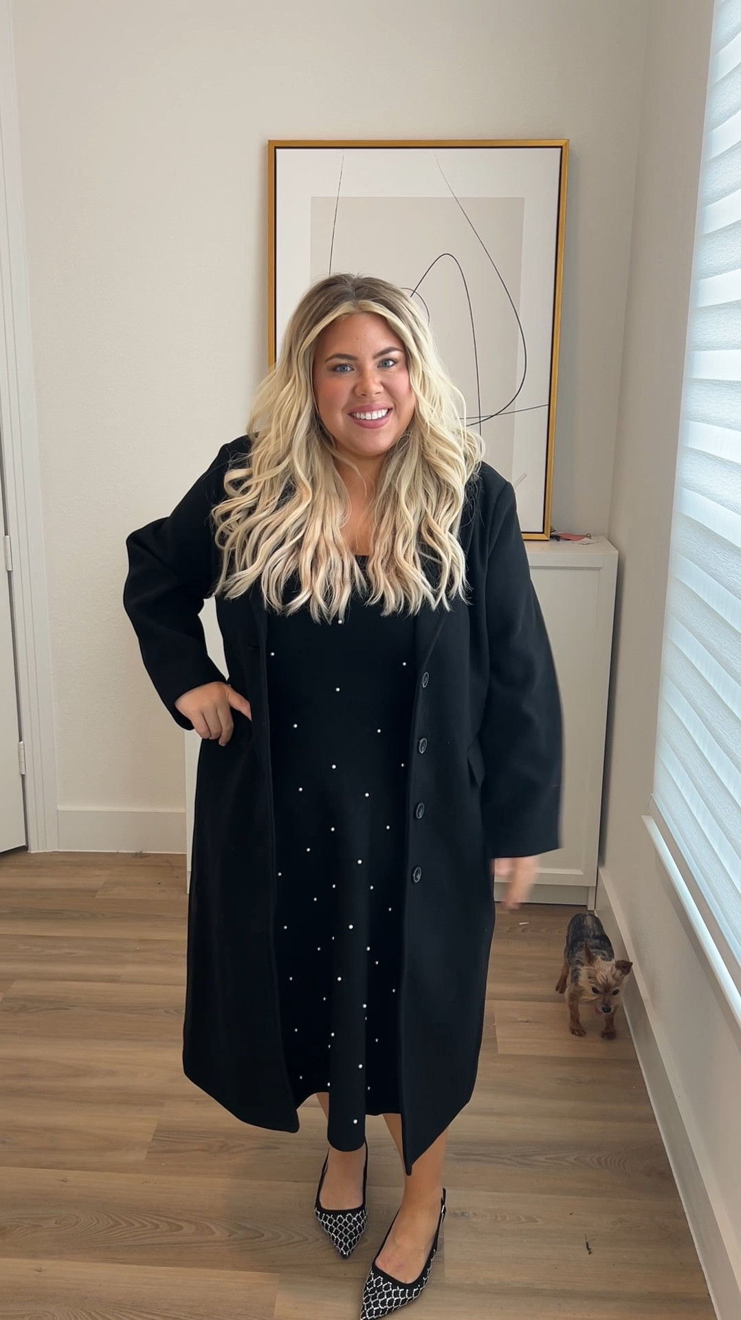 The holiday look of the season!! 

This dress. Omg you guys! Size xxxl (I can size down for sure!) dress, size xxl coat! 

OBSESSED! 

#walmarthaul #walmartstyle


#LTKHoliday #LTKFindsUnder50 #LTKVideo