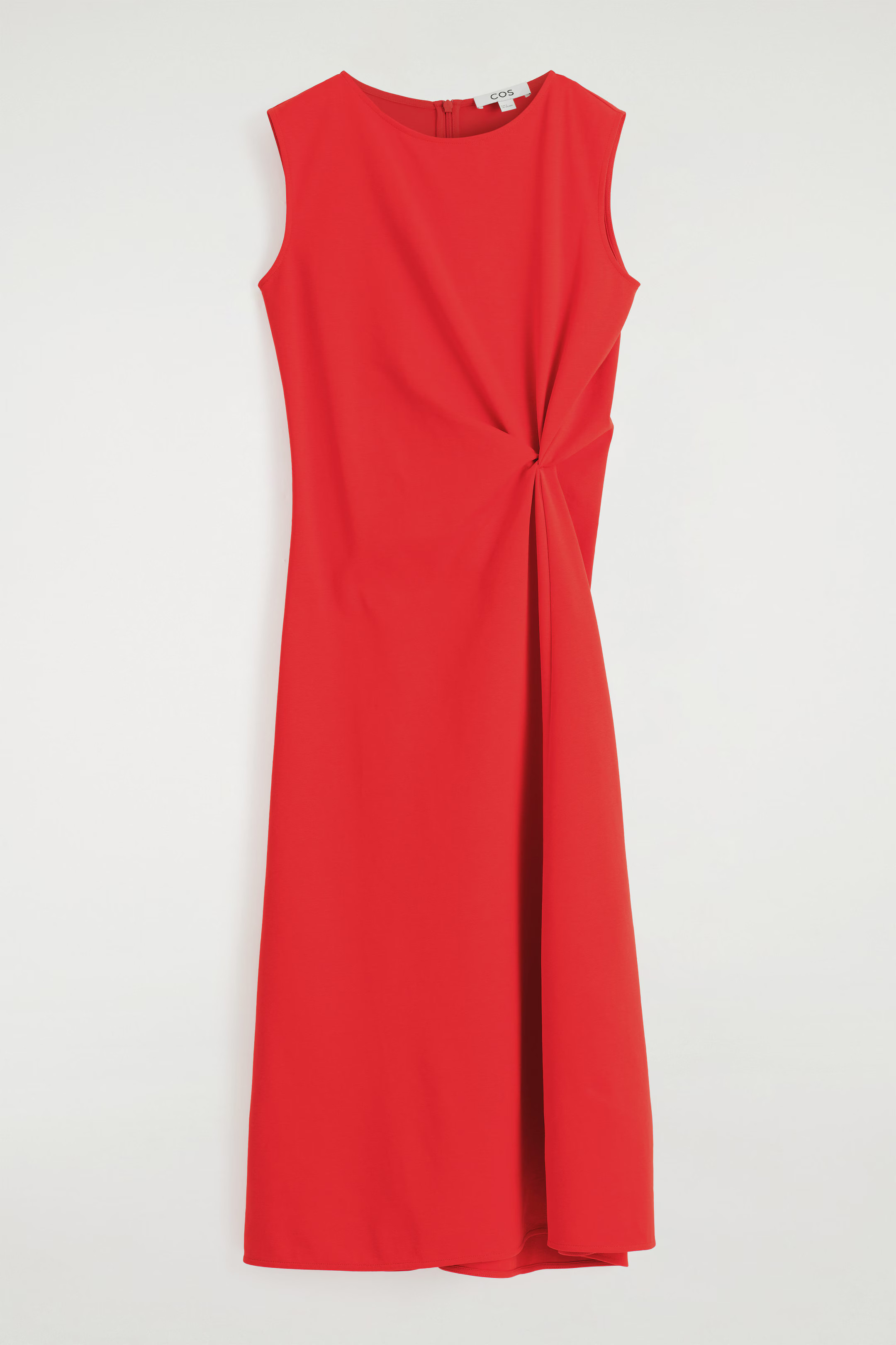 TWIST-DETAIL MIDI DRESS - RED | COS | COS UK