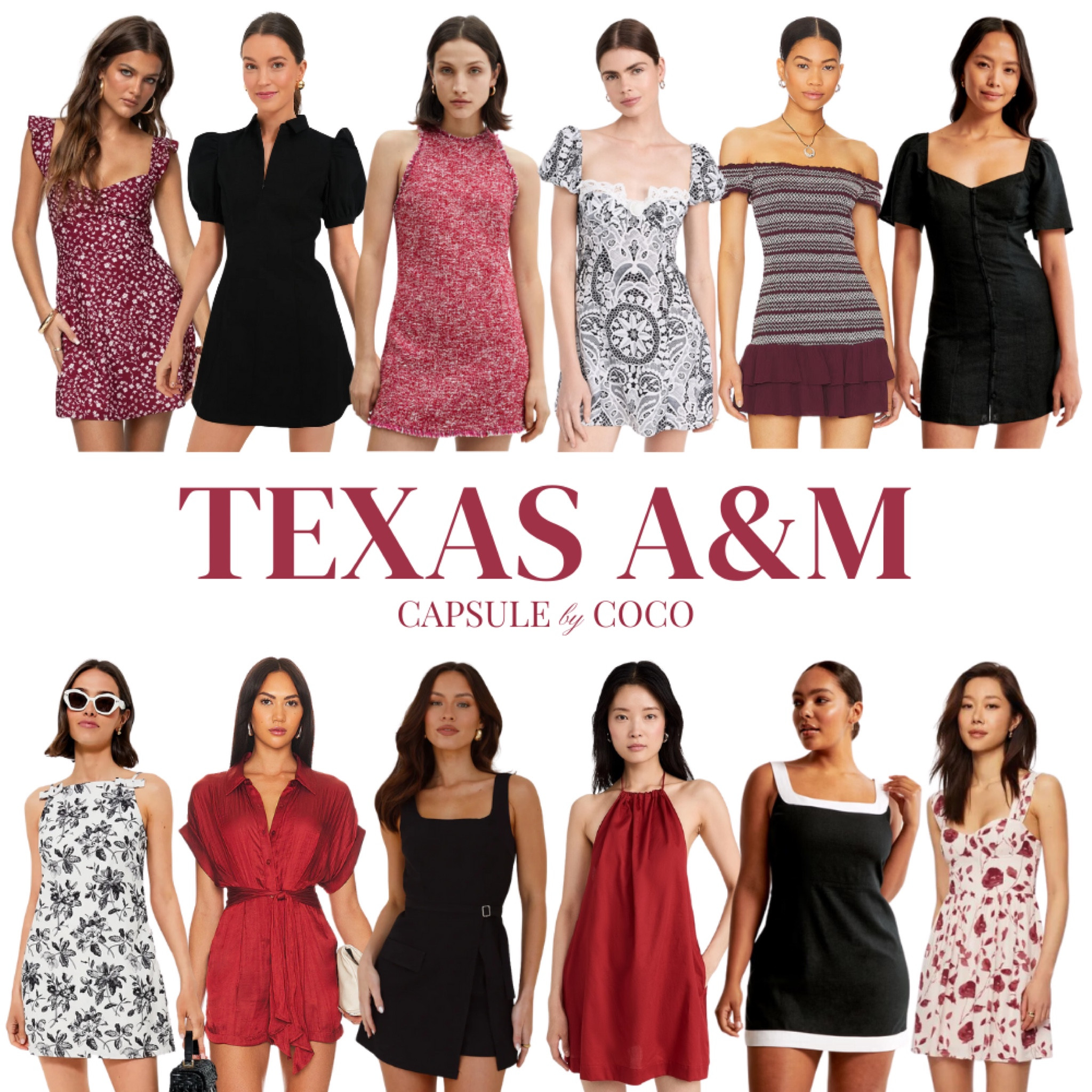 TEXAS A&M GAME DAY 🏈

Texas A&M, Texas A&M University, College Station Texas, Texas A&M Aggies, Texas A&M game day, Texas A&M gameday, Texas A&M game day outfit, Texas A&M gameday outfit, tailgating, college, fraternity, sorority, sorority outfit, sorority recruitment, sorority rush, SEC, football, tailgate, tailgating, Texas A&M outfit, Delta Gamma, DG, DeeGee, Kappa Kappa Gamma, KKG, Kappa Delta, KD, Tri Delta, DDD, Phi Mu, Chi Omega, Chi O, Alpha Chi Omega, Pi Beta Phi, Pi Phi, Alpha Delta Pi, ADPi, Alpha Phi, Sigma Kappa, Kappa Alpha Theta, Zeta Tau Alpha, Gamma Phi Beta, mini dress, mini dresses, maroon dress, maroon mini dress, black dress, black mini dress, white dress, white mini dress, mini dress, Capsule By CoCo

#LTKStyleTip #LTKU #LTKSeasonal