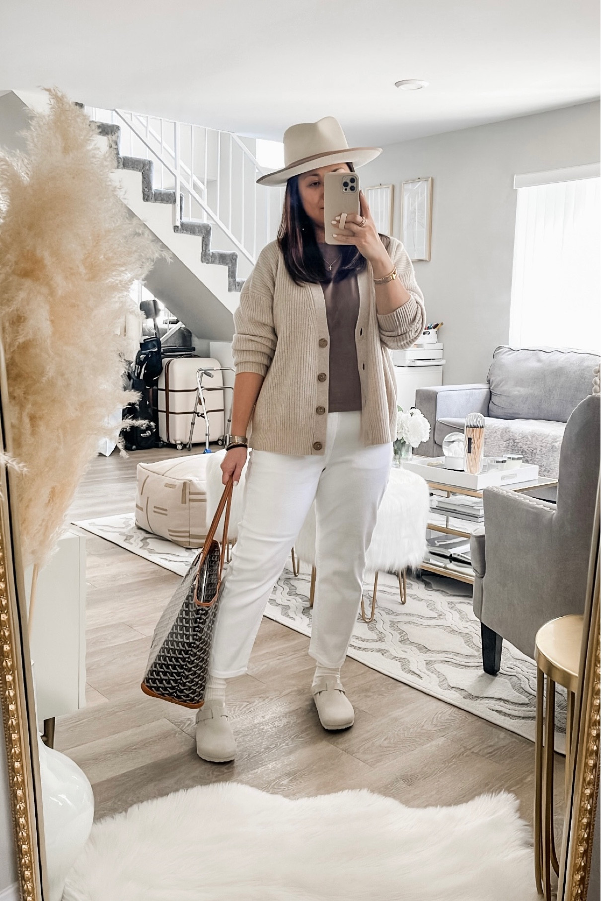 Neutral Outfit
Jenni Kayne cropped cashmere cardigan in oatmeal wearing medium 

Everlane box tee in Large

Boston clog tts

#LTKstyletip #LTKshoecrush #LTKsalealert