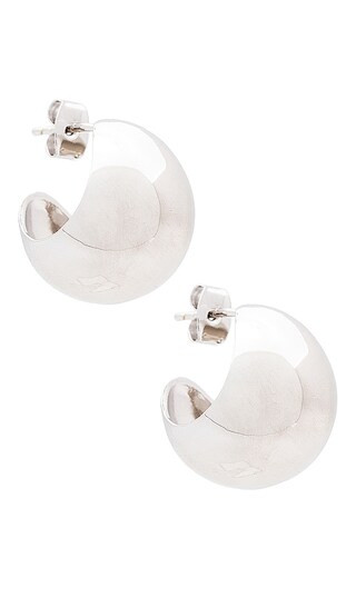 Gigi Hoop in Silver | Revolve Clothing (Global)