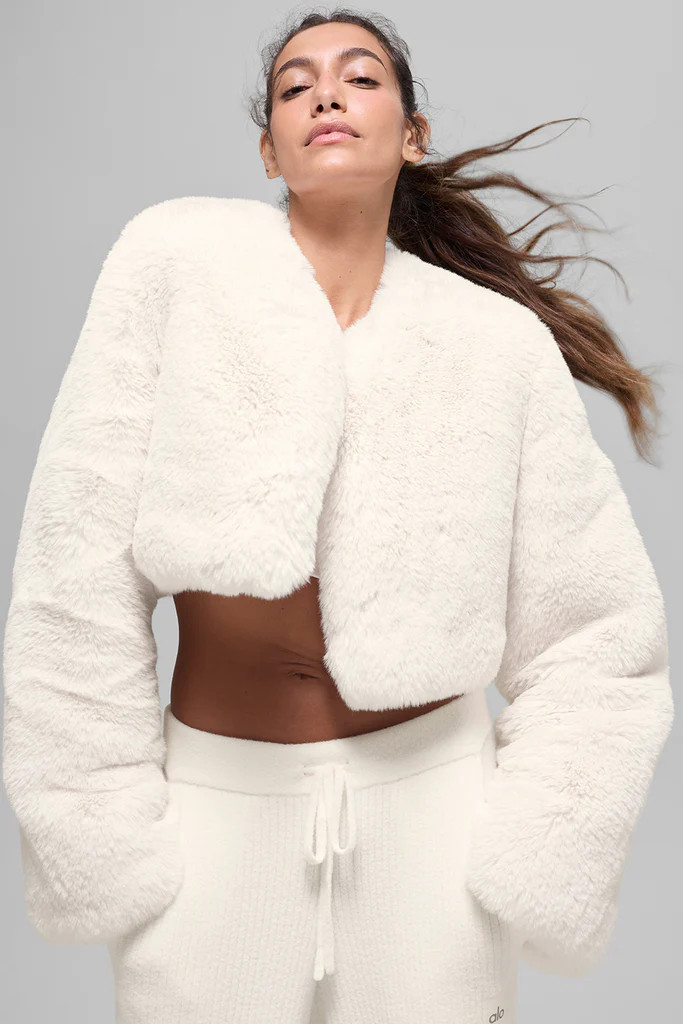 Faux Fur Chic Cropped Jacket | Alo Yoga (US)