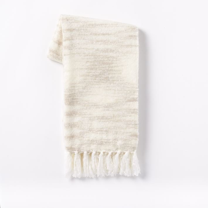 Coziest Space Dye Throw, 44"x56", White | West Elm (US)