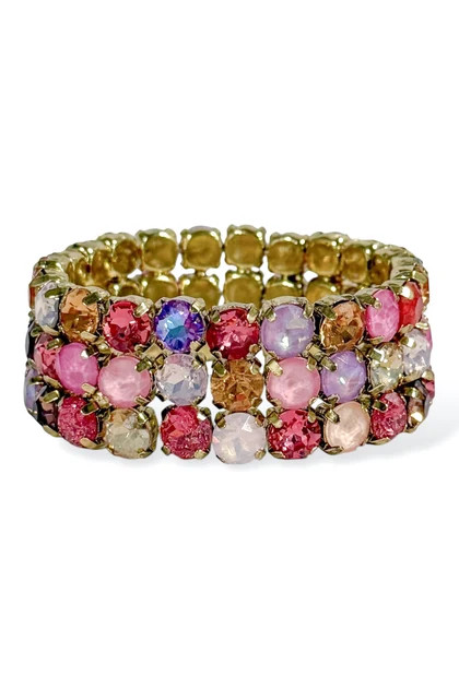 Sienna by TOVA Sadie Pink 3 Strand Bracelet | The Willow Tree