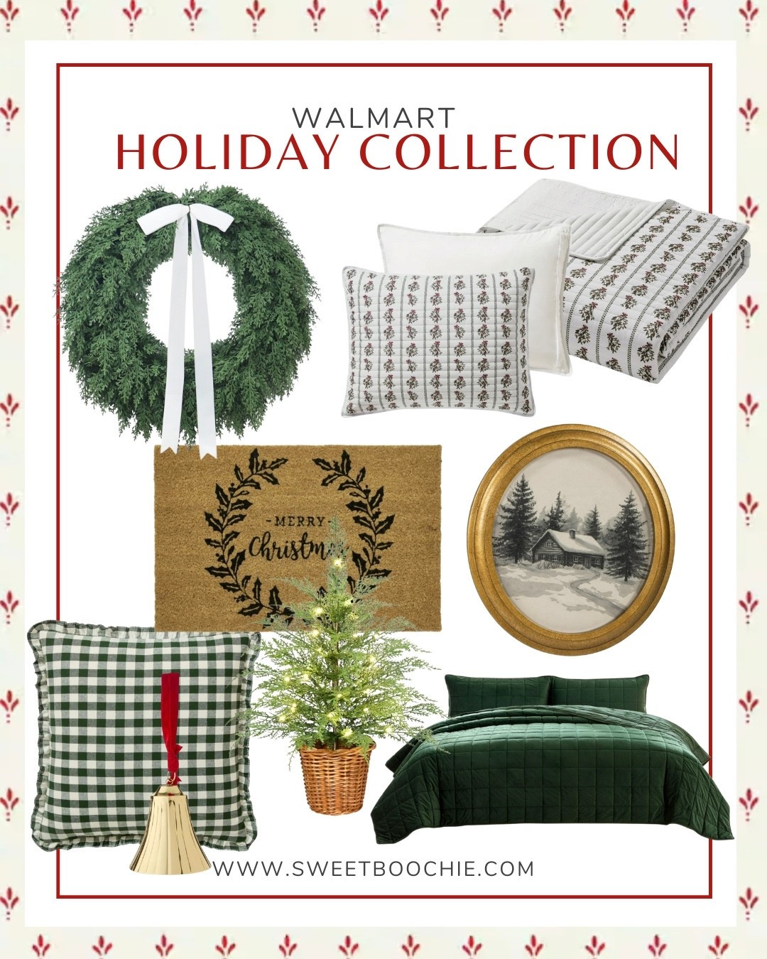 New Holiday Collection from Walmart! My Texas House has so many beautiful decor pieces this season. I just ordered the holiday patterned bedding. 

Christmas decor, classic Christmas, timeless Christmas, Christmas front porch, Christmas wreath, faux small tree, holiday pillows, Ralph Lauren Christmas decor 

#LTKHome #LTKSeasonal #LTKHoliday