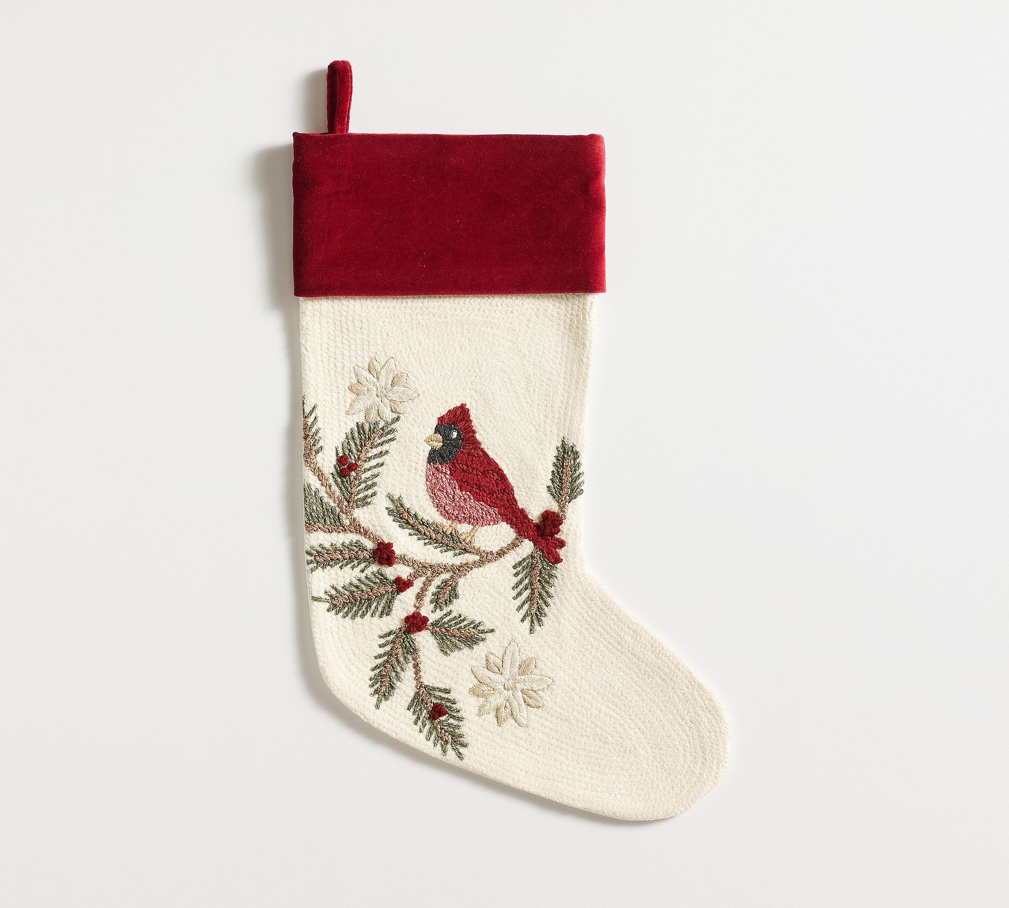 Holiday Icons Crewel Stockings | Pottery Barn (US)