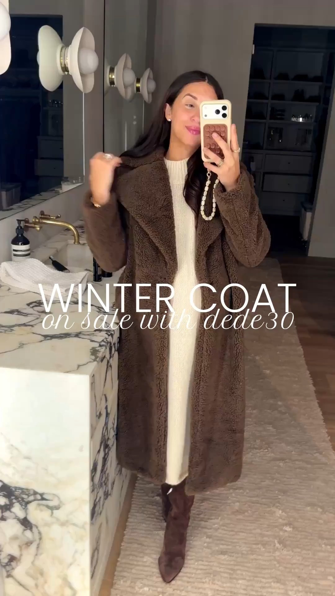 DEDE30 to save on the coat!

Jacket: medium
Dress: medium 

vici, winter coat, vici sale, Amazon, Amazon sweater dress, long coat, long winter coat, Dede Raad, Nashville, mom of 3, dress up buttercup

#LTKSaleAlert #LTKBump #LTKFindsUnder100