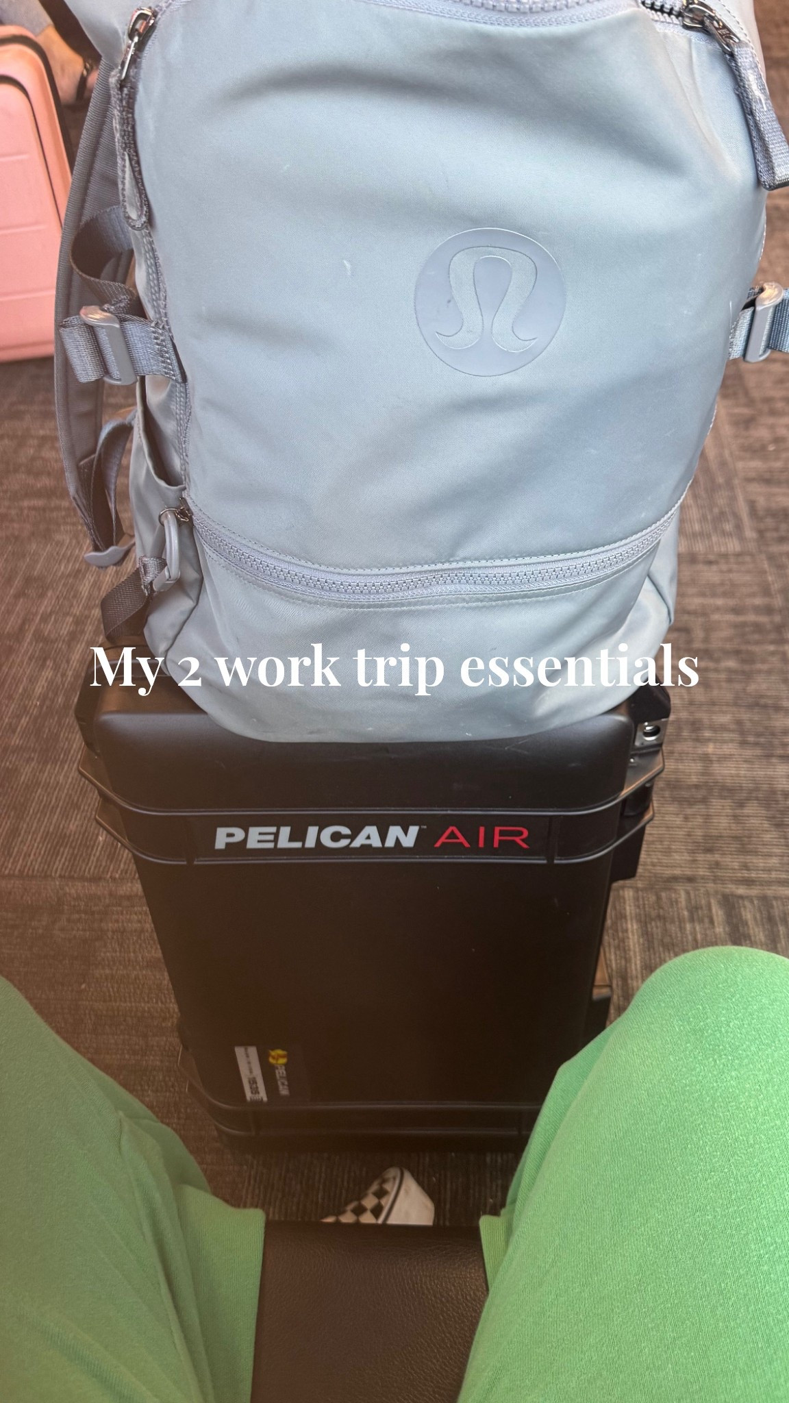 My two favorite products for business trips are my Pelican 1535 Air Case and my Lulu New Crew backpack. If my backpack doesn’t have the ability to fit on my carry-on, I don’t want it! 

#LTKTravel