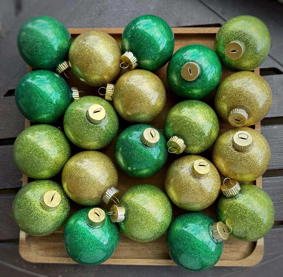St Patricks Day Ornaments Baubles Balls, St Patty Green Gold Wreath Mantle Tree Luck of the Irish... | Etsy (US)