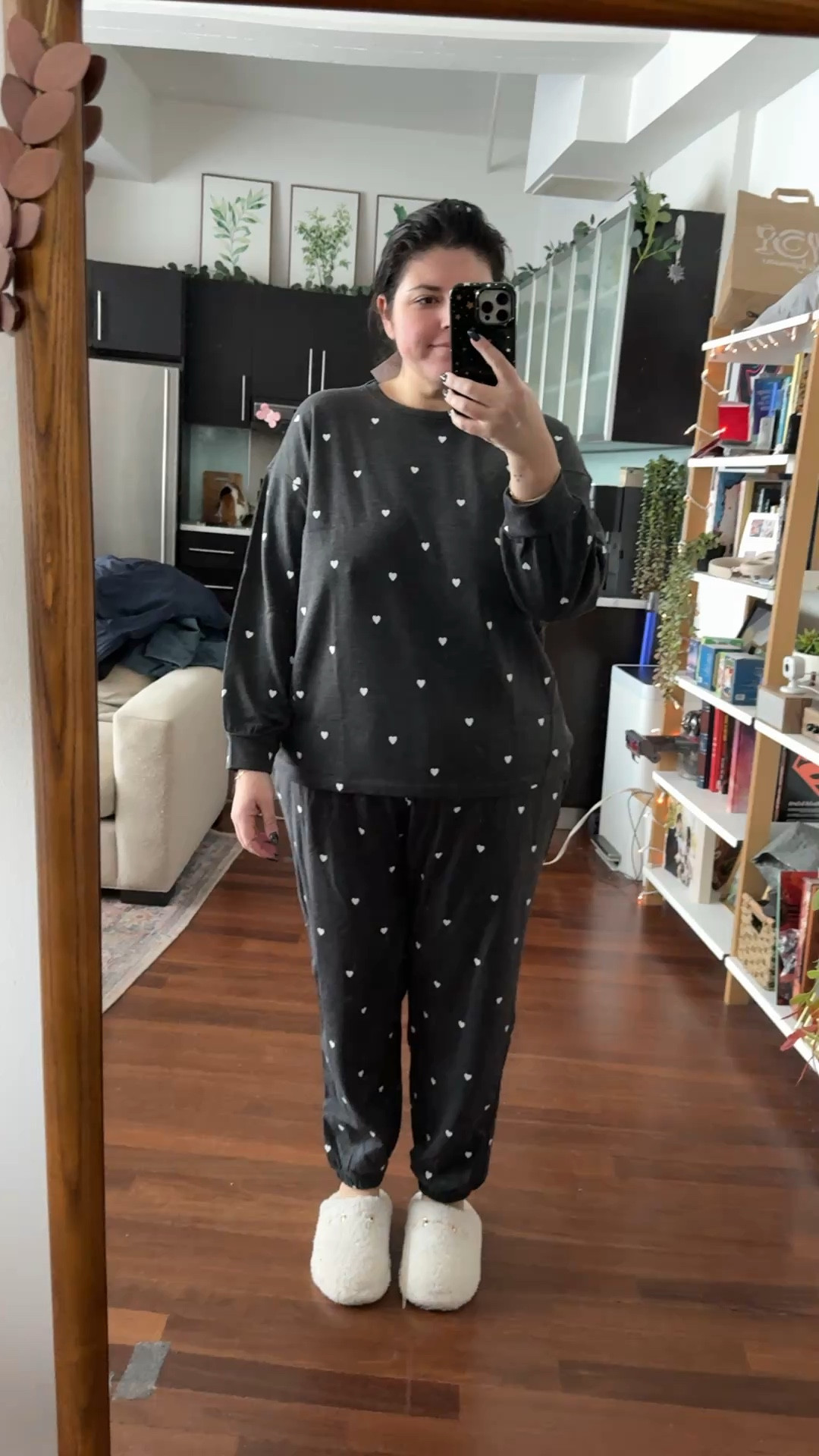 Cute heart set gifted from lane Bryant! I’m wearing a 14/16 in the top and 18/20 in the bottom  

#LTKHome #LTKmorningroutine #LTKPlusSize