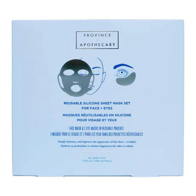 Province Apothecary Reusable Silicone Sheet Mask Set for Eyes + Face | Well.ca