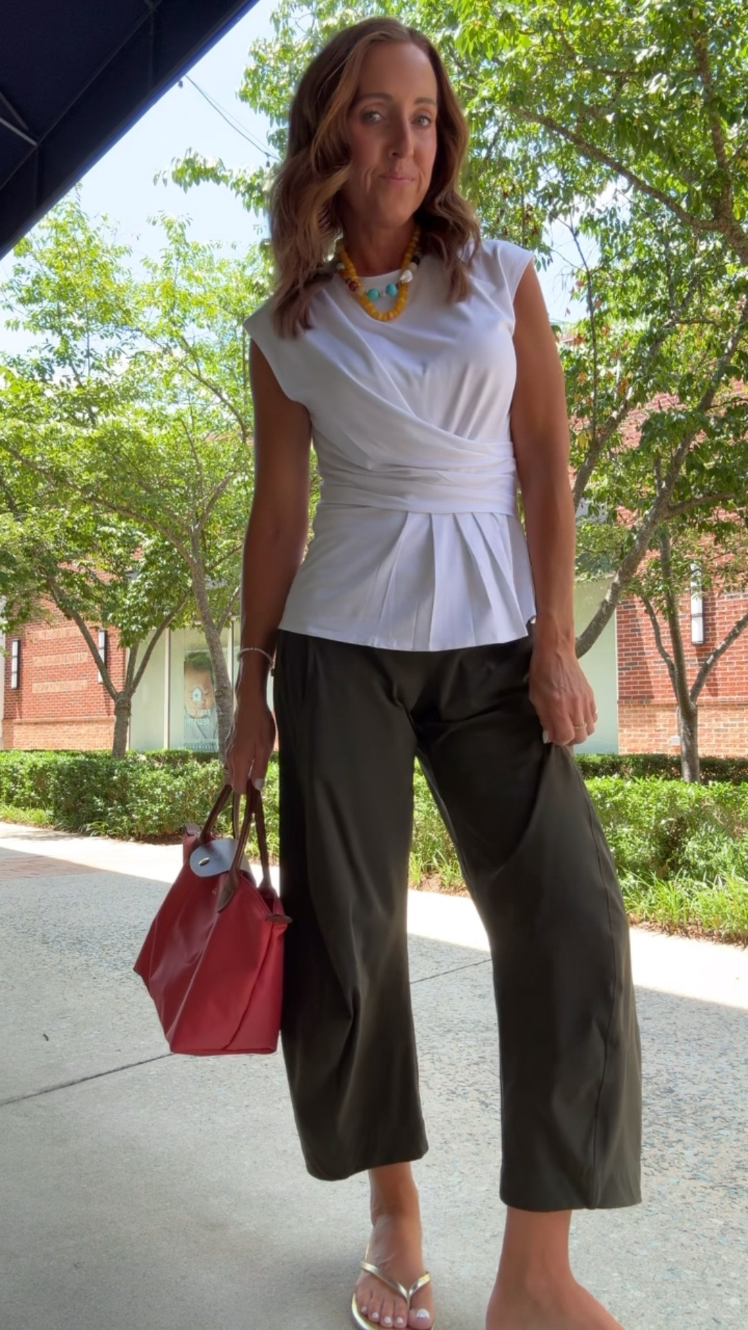 Today’s shopping outfit. White tee. Ruti pants. 
Tee XS. Pants 2 petite.

#LTKootd #LTKSeasonal #LTKOver40