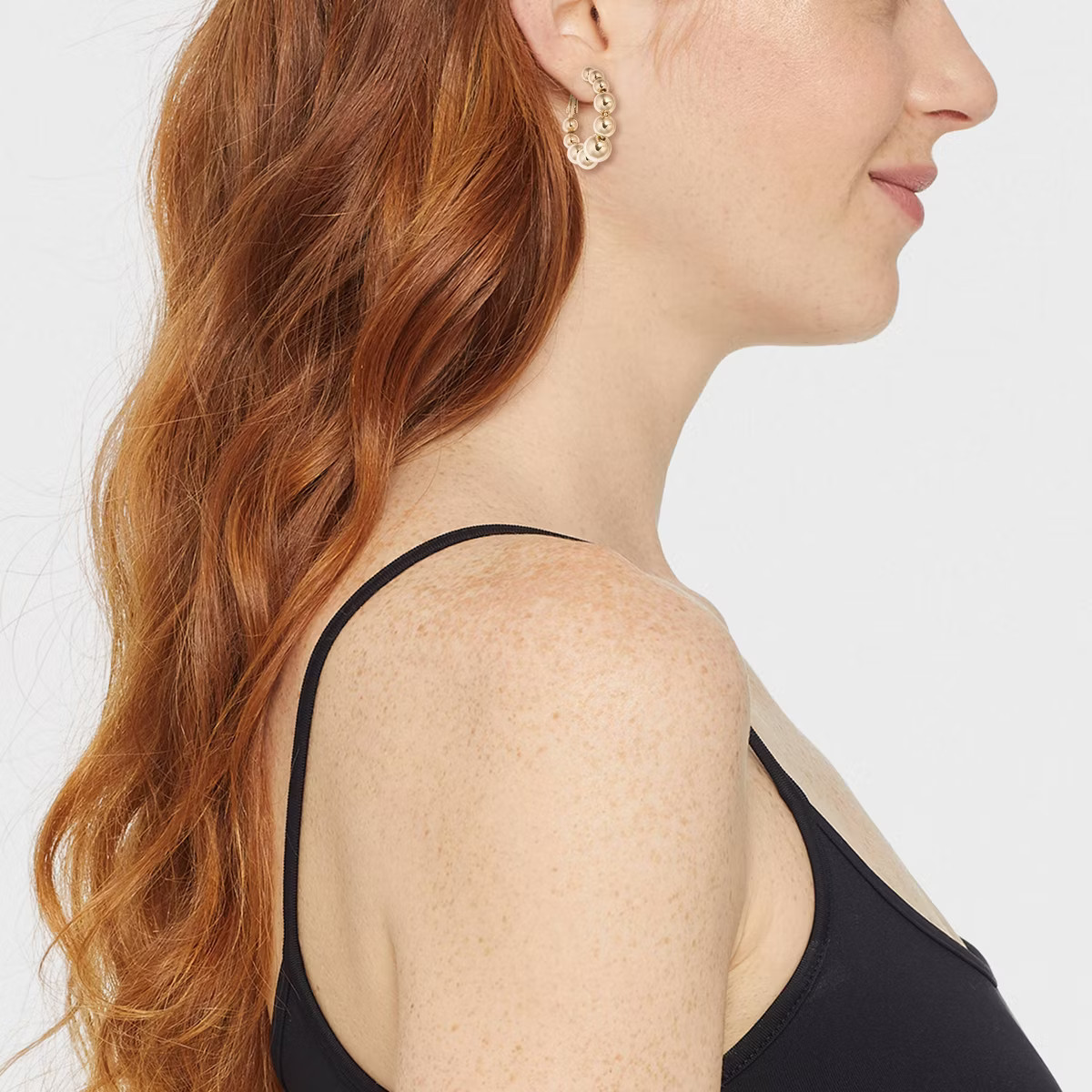 Ball Hoop Earrings - A New Day™ Gold | Target