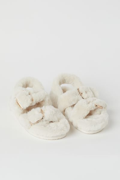 Faux Fur Sandals | H&M (US + CA)