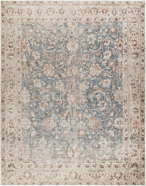 Marlene Damask Beige & Navy Area Rug - Livabliss x Becki Owens | Boutique Rugs