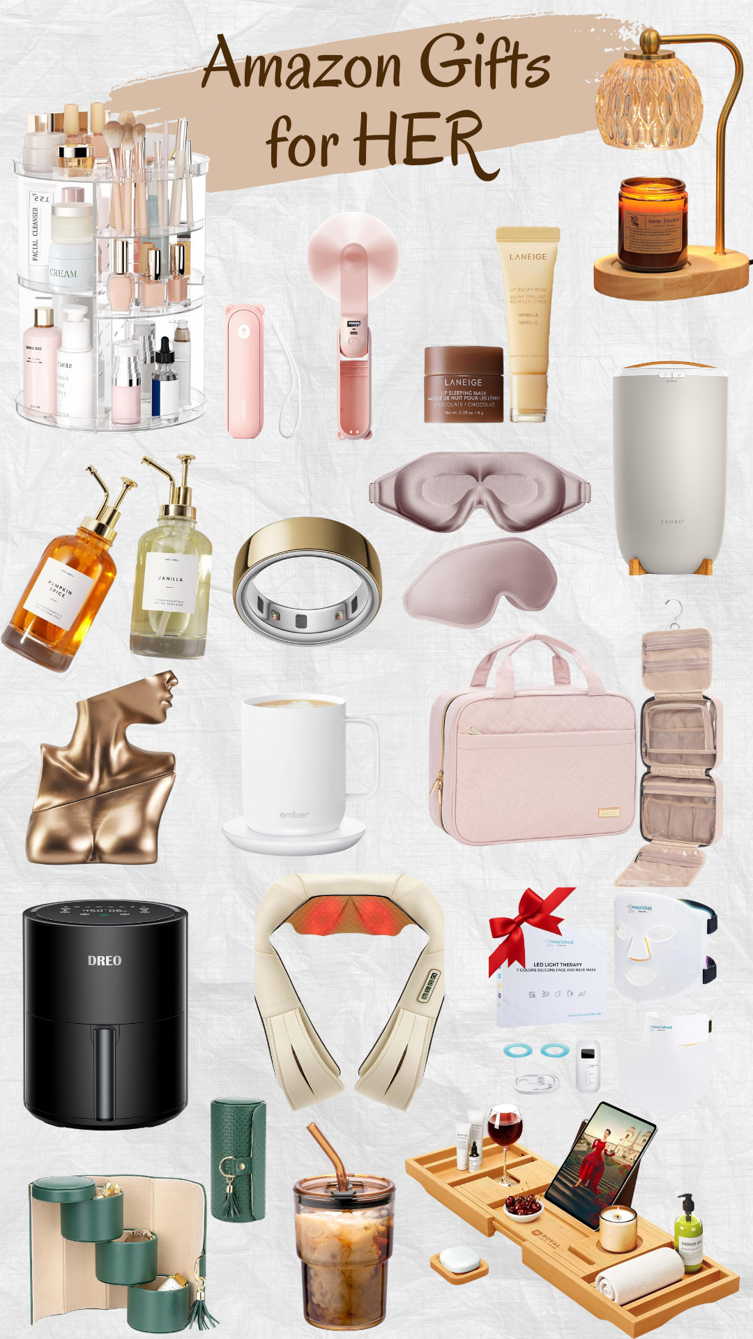 Amazon gifts for HER 🤍 A mix of beauty favorites, cozy home finds, self-care must-haves, and thoughtful little luxuries that make everyday feel extra special. Perfect for gifting or treating yourself.

#AmazonGifts #GiftsForHer #SelfCareFinds #HomeEssentials #BeautyFavorites #LTKGiftGuide #AmazonFinds 

 #LTKGiftGuide #LTKHoliday #LTKselfcare