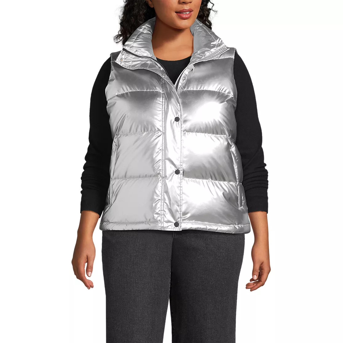 Women's Plus Size Max 600 Down Puffer Vest | Lands' End (US)