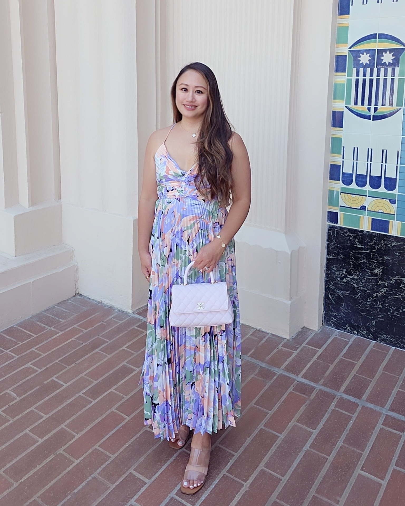 Wedding guest dress with my Chanel Coco Handle.

#LTKPetite #LTKOver40 #LTKSeasonal