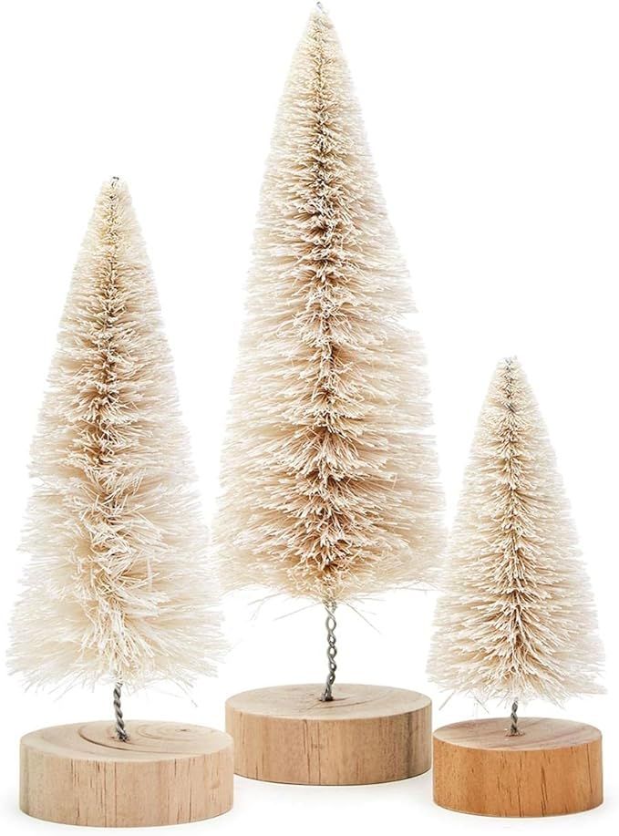 Two's Company Set of 3 Christmas Bottle Brush Trees, Includes 3 Sizes | Amazon (US)