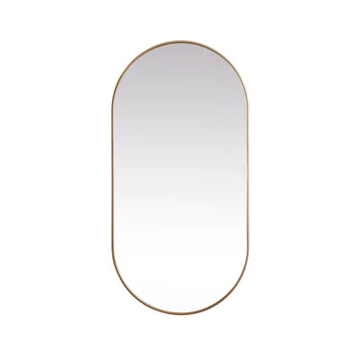 Elington Oval Metal Wall Mirror | Wayfair North America