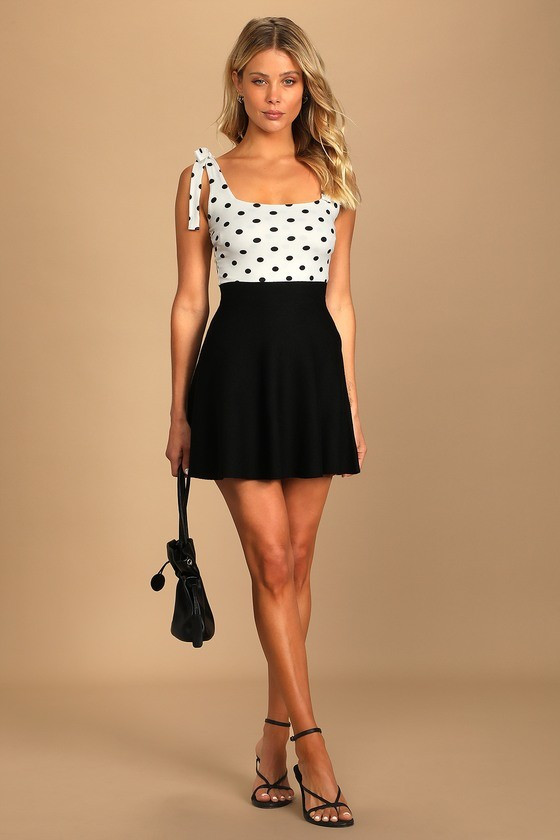 Fall Moments Black Mini Sweater Skirt | Lulus