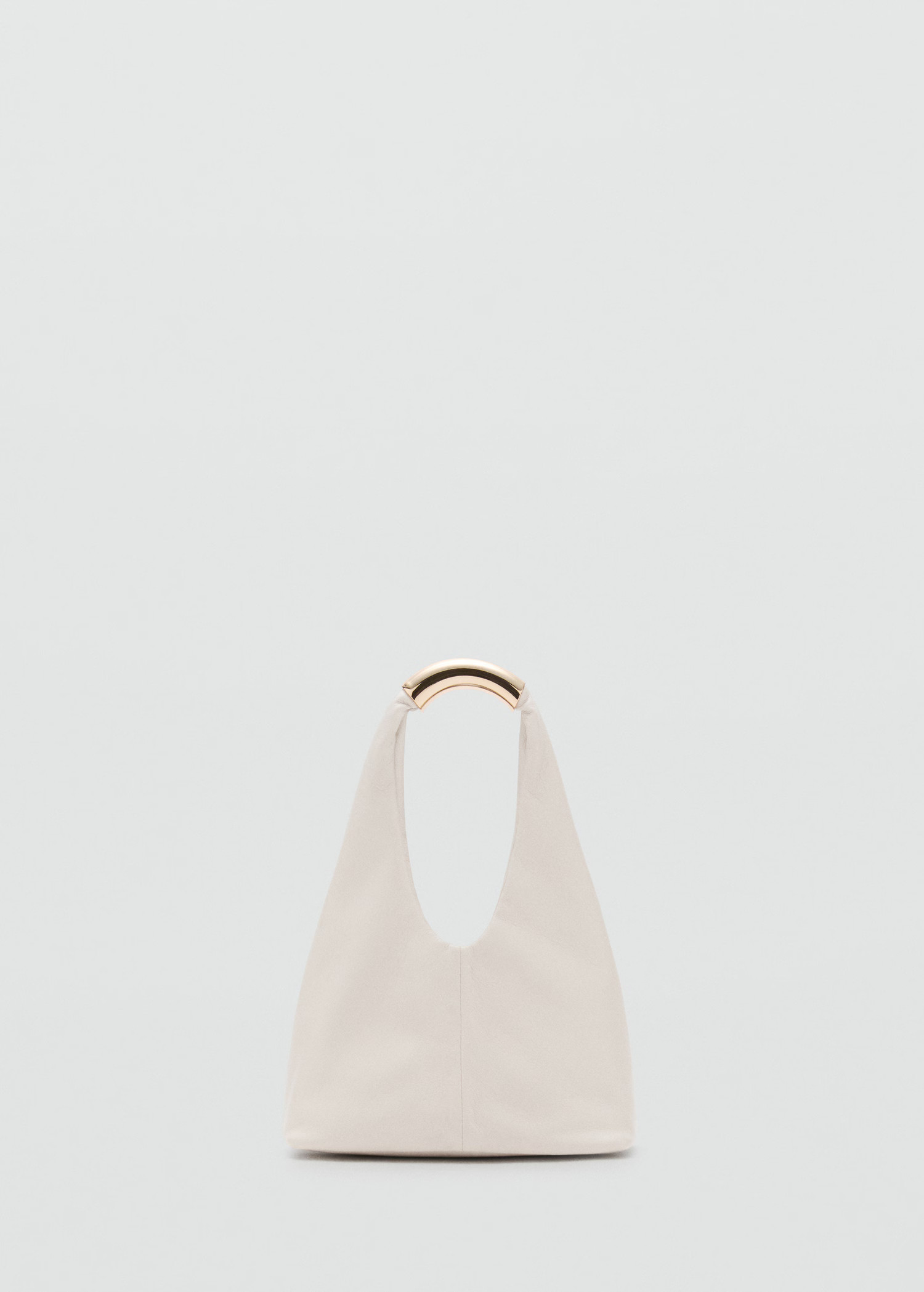 Handbag with metal handle - Women | MANGO USA | Mango (US/MX/AU)