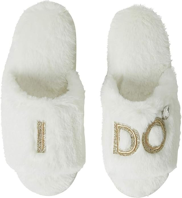 Dearfoams Women's Bride and Bridesmaid Gifts I Do Crew Matching Bridal Slippers for Wedding and B... | Amazon (US)