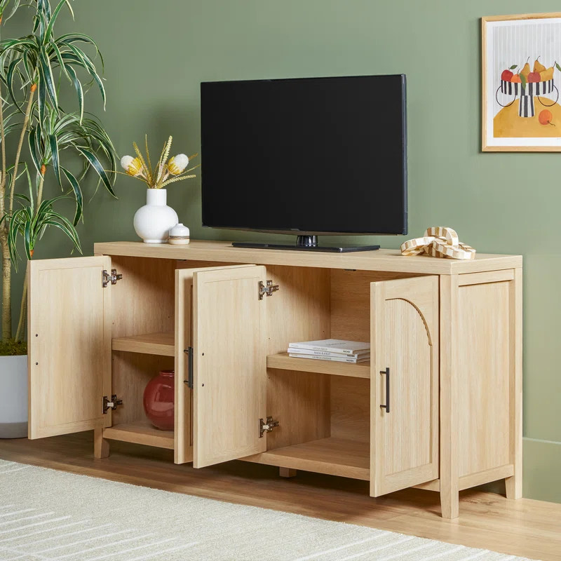 Eilisha Modern Reeded Sideboard with Arched Doors | Wayfair North America