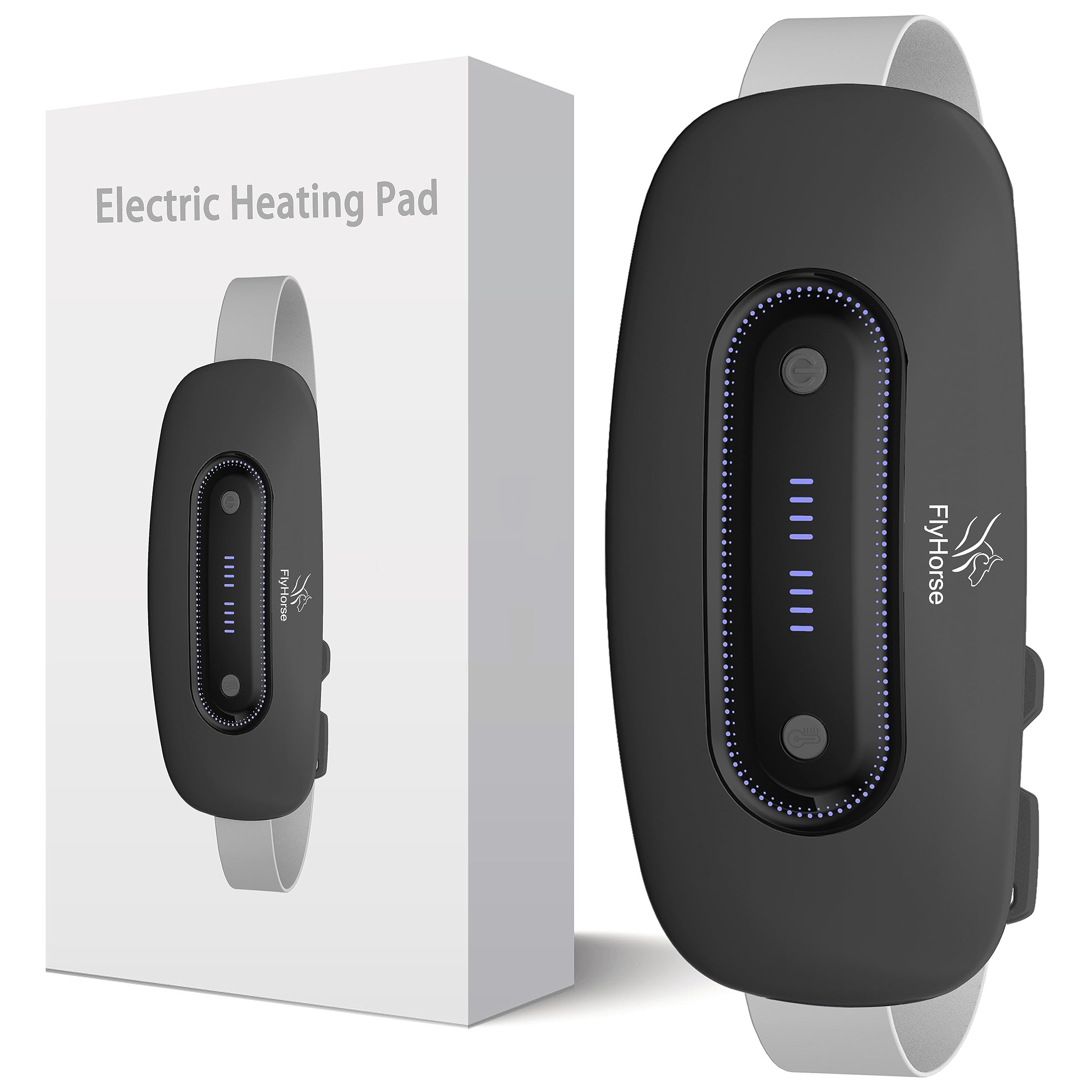 Electric Heating Pad, Portable Cordless Menstrual Heating Pad with 4 Heat Levels and 4 Massage Mo... | Amazon (US)