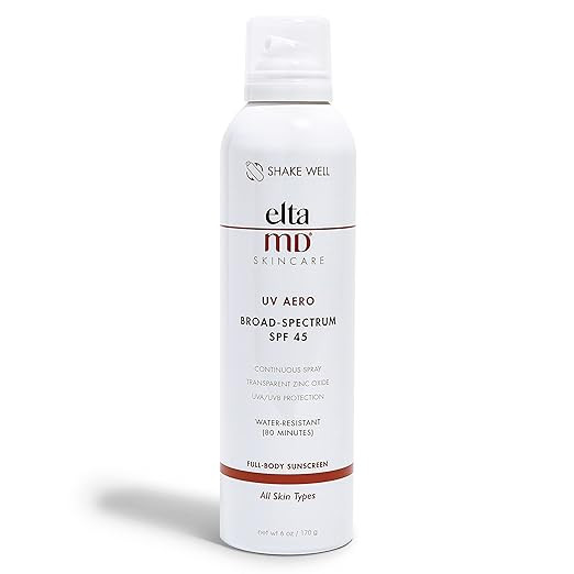EltaMD UV Aero Full-Body Sunscreen Spray Broad-Spectrum SPF 45, Water-Resistant, Mineral-Based, N... | Amazon (US)