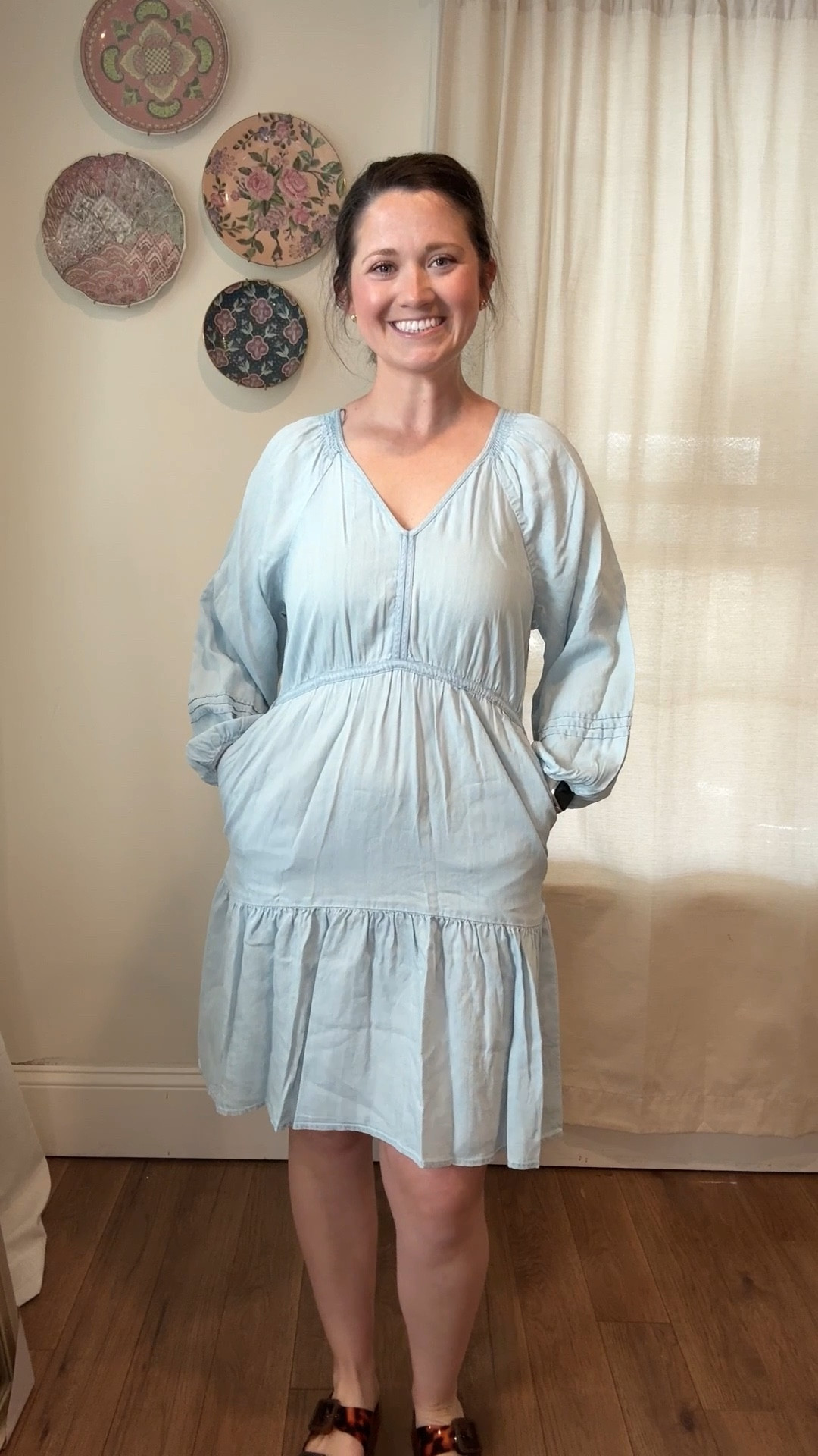 Spring dress. Walmart outfit 